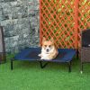 PawHut Cooling Elevated Dog Bed Portable Raised Cot Washable Mesh Large Dogs 36x30 Blue