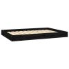 Dog Bed Solid Durable Pine Wood Black 40.0 x 29.1 x 3.5 In
