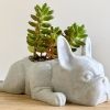 French Bulldog Shape Cute Bonsai Flower Pot Holder