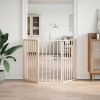 Dog Gate Set of 3 White Poplar Wood