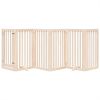 Dog Gate Set of 6 Natural Brown Poplar Wood