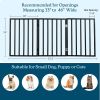 Pet Gate - 3-Panel Indoor Foldable Dog Fence for Stairs, Hallways, or Doorways - 54x24-Inch