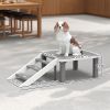 Wooden Place Board with Ladder, Paw Hut Pet Training System