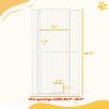 Extra Tall Pet Gate with Cat Door – Adjustable Safety Gate for Doorways and Hallways