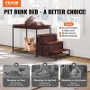Pet Bunk Bed with Stairs and Storage Medium Size for Dogs