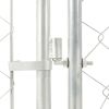 Dog Kennel Silver Galvanized steel, Polyethylene Large Locks