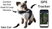 Mini Waterproof GPS Tracker for Dog Collar w/ Perimeter Fencing System Size:XL