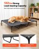 VEVOR Elevated Dog Bed for Large Dog, Portable Raised Dog Cot with Metal Frame XL, Gray