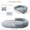 Plush Human Dog Bed for Adults Cozy Lounger Large