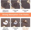 Pet Feeding Mat-Absorbent Pet Placemat for Food and Water Bowl, with Waterproof Rubber Backing, Quick Dry Water Dispenser Mat for Dog
