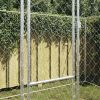Dog Kennel Silver 400 x 200 x 200 cm Galvanized Steel