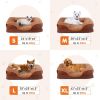 Orthopedic Memory Foam Pet Bed for Small Dogs – Washable Non-Slip Large Brown