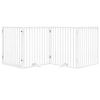 Dog Gate Set of 4 White Poplar Wood