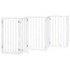Dog Gate Set of 6 White Poplar Wood