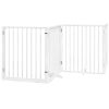 Dog Gate Set of 4 White Poplar Wood