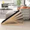 Adjustable Pet Ramp for Dogs – Foldable Pine Wood Ramp for Couch, Bed, or Car