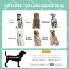 Large Elevated Dog Bed with Canopy | Foldable Outdoor Pet Cot