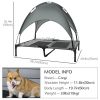 Large Elevated Dog Bed with Canopy | Foldable Outdoor Pet Cot