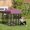 PawHut Welded Wire Outdoor Dog Kennel