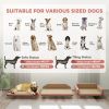 Dog Sofa Bed with Adjustable Armrest & Backrest for Small, Medium & Large Dogs, Pink