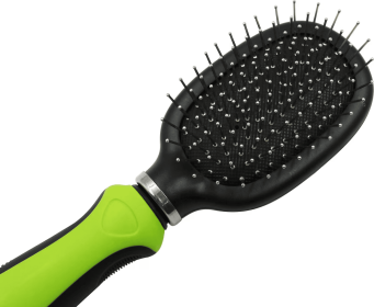 Pet Life Flex Series 2-in-1 Dual-Sided Pin and Bristle Grooming Brush