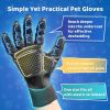 Pet Hair Removal & Grooming Gloves – Bathing Brush for Dogs