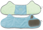 Pet Life Bryer 2-in-1 Microfiber Grooming Towel and Brush