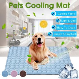 Dog Cooling Mat – Summer Comfort Pad for Dogs of All Sizes (Color: mesh cloth blue, size: XS 40x30 cm)