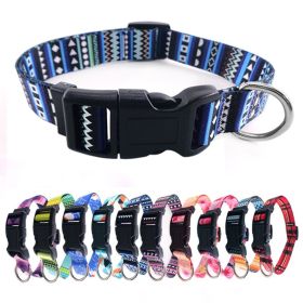 Bohemian Dog Collars | Ethnic Printed Pet Collars (Color: Bohemian yellow, size: L)