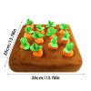12 Plush Carrots Enrichment Dog Puzzle Toy