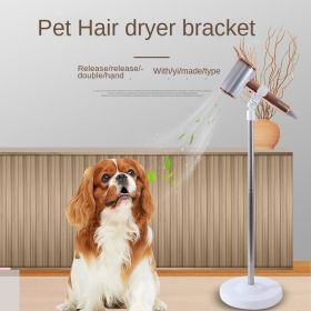 Hands-Free Hair Dryer Holder Stand for Home & Pet Grooming – Adjustable Height 30–110cm, 360° Rotatable, Stainless Steel (Color: (type-1)140cm)