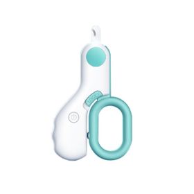 Pet Nail Clippers Dog Nail Trimmers With LED Lights (Color: Blue)