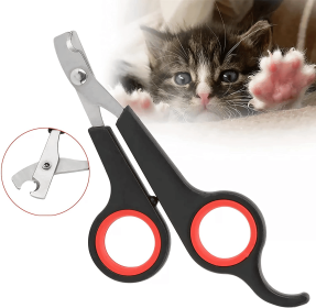 Nail Clipper for All Small Pets (No: 2pcs, Color: Blue+Red)