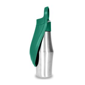 Portable Folding Pet Water Bottle for Outdoor Trip (Type: Pet Supplies, Color: Green)