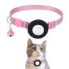 Pet Cat Reflective Collar With Bell For Airtag Tracker