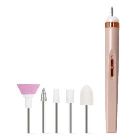 Portable Mini Nail Grinder Nail Remover with Light (Type: Nail Tools, Color: light pink)