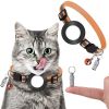 Pet Anti Lost Address Pendant Collar With Bell For Airtag