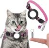Pet Anti Lost Address Pendant Collar With Bell For Airtag