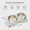 Dual Stainless-Steel Pet Bowls