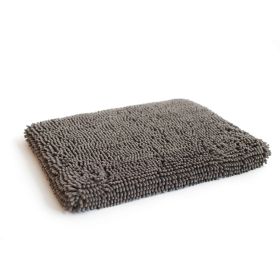 DGS Pet Products Dirty Dog Cushion Pad Small Brown 19" x 24" x 2.5" (Color: Grey, size: small)