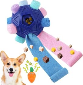 Dog Snuffle Ball – Interactive Puzzle Toy & Slow Feeder for Dogs (Color: Pink)