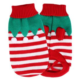 Christmas Dog Sweater | Snowman Turtleneck Winter Pet Clothes (Type: Furball, size: L)