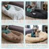 Large Faux Fur Orthopedic Bed for People & Pets, Washable Plush Design