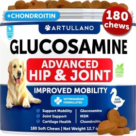 Glucosamine Hip & Joint Supplement for Dogs (Brand: Artullano)