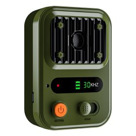 Ultrasonic Dog Bark Control Device | Rechargeable Anti-Barking Trainer IPX4 (Color: Green)
