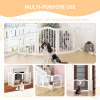 Foldable Freestanding Dog Gate for Doorways & Hallways