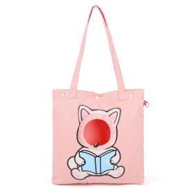 Pet Canvas Shoulder Bag, Cute Animal ShapedCat Carrier Canvas Bags,Portable Pet CanvasTote Chest Bag That Can Expose Head,OutdoorTravel Pet Carrier Fo (Option: Pink-L)