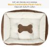 Dog Bed Soft Warm Fleece Puppy Cushion Mat S Size