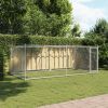 Dog Kennel Grey Galvanized Steel 78.7 x 157.5 x 59.1 In