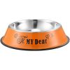 No Slid Slip Stainless steel dog bowl
